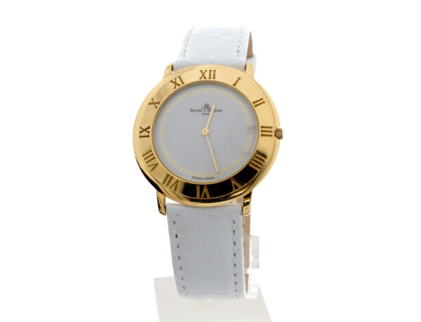 BAUME & MERCIER Armbanduhr mit .750 Gelbgold-Gehäuse und Quartzwerk