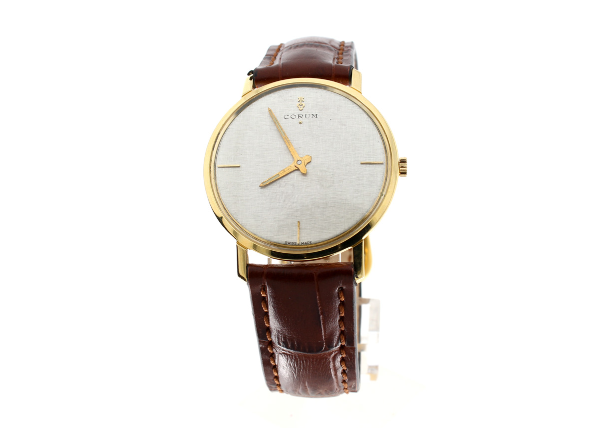CORUM Herren Armbanduhr in 750er Gelbgold und mit Automatikwerk Juwelier Master