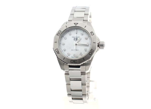 TAG HEUER Aquaracer Damenuhr mit Diamantbesetzung und Quartzwerk, neuwertig und ungetragen