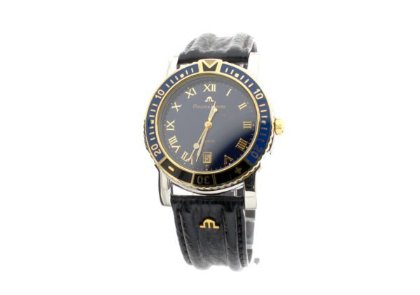 MAURICE LACROIX Diver Herrenuhr in Stahl vergoldet mit ETA-Quartzwerk.