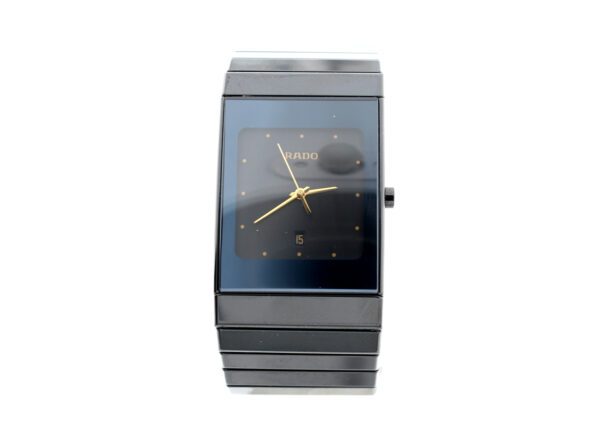 RADO Diastar Herrenuhr in Stahl mit Keramik-Haube, ETA-Quartzwerk und Full-Set.