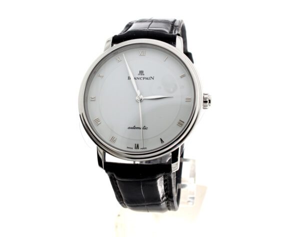 BLANCPAIN Villeret Herrenuhr mit Edelstahlgehäuse und Automatikwerk.