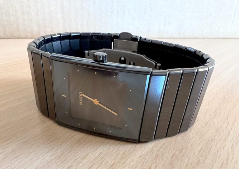 RADO Diastar Armbanduhr in Ceramic mit Stahlboden Quartzwerk und FaltschlieBe