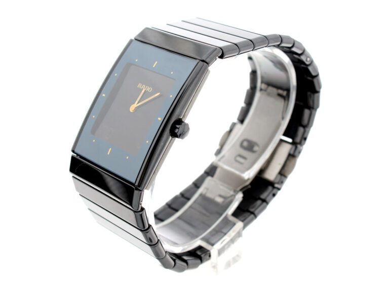 RADO Diastar Armbanduhr in Ceramic mit Stahlboden Quartzwerk und FaltschlieBe