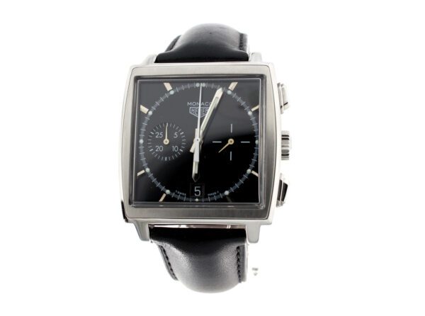 HEUER Monaco Herren-Chronograph mit Edelstahlgehäuse, Automatikwerk im Full-Set. Limität!