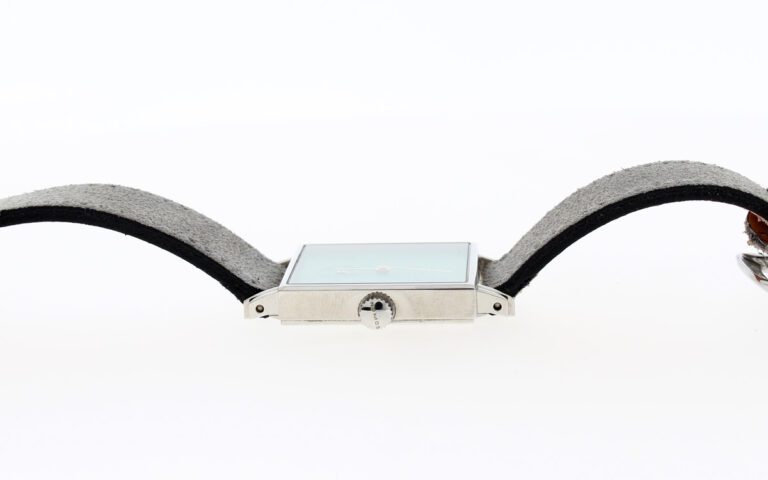 NOMOS Tetra Clärchen Herrenuhr mit Edelstahlgehäuse, Sichtboden 