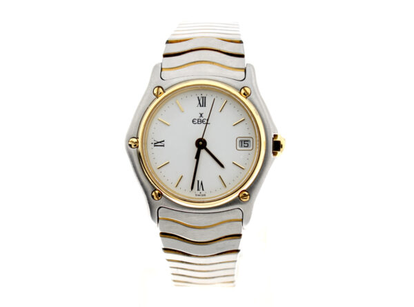 EBEL Classic Gold/ Stahl (Bicolor) Damenuhr mit Quartzwerk, Datum und Zentralsekunde.