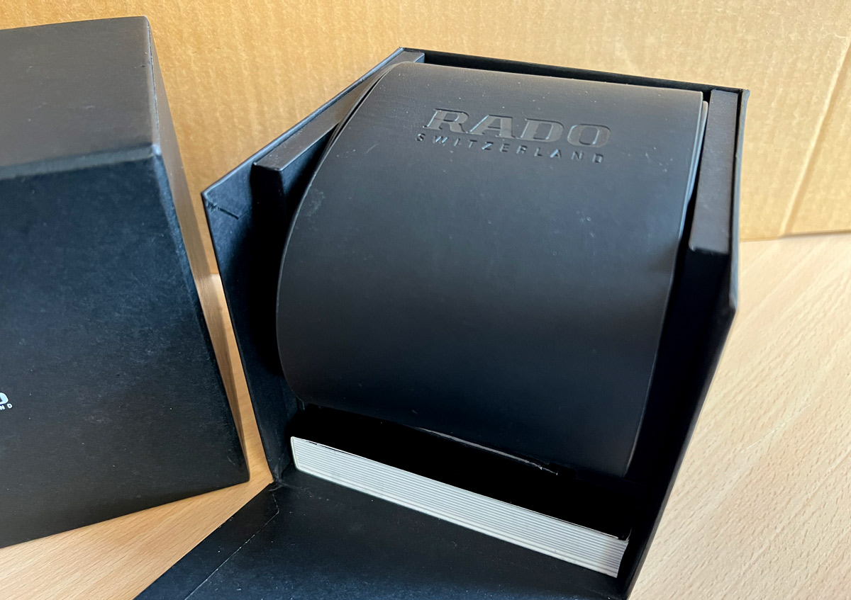 RADO Diastar Herrenuhr in Ceramicgehause schwarz ETA Quartzwerk Chronograph mit Original Boxen