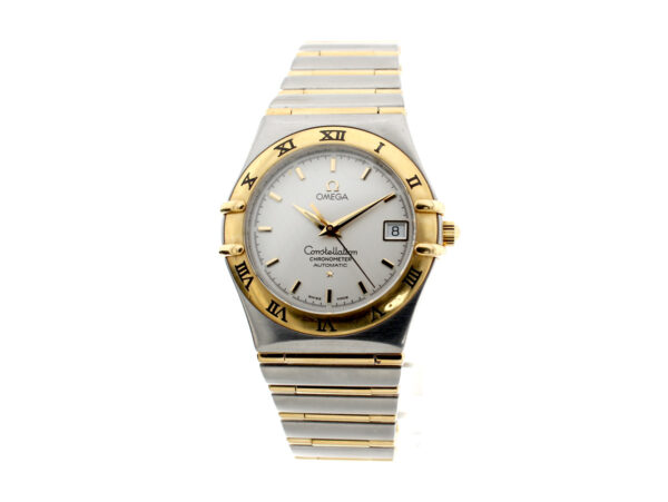 OMEGA Constellation Herrenuhr mit Stahl-/ Goldgehäuse, Automatikwerk, Zentralsekunde und Datum.