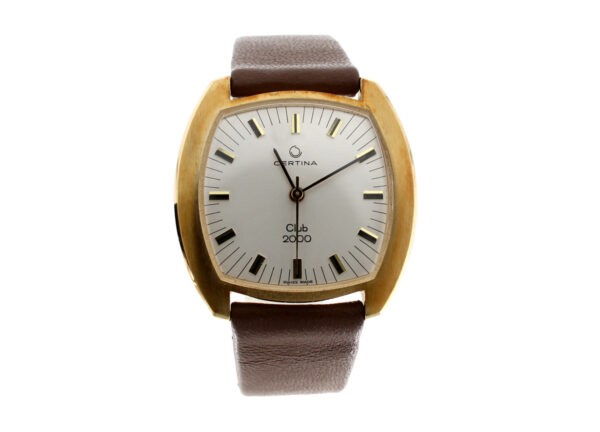 CERTINA Club 2000 Herrenuhr mit Plaquegehäuse, Stahlboden, Handaufzug und Original-Box.