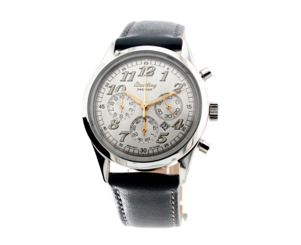 BREITLING  Premier Herren-Chronograph mit Edelstahlgehäuse, Automatikwerk, Originalschließe und Saphirglas.