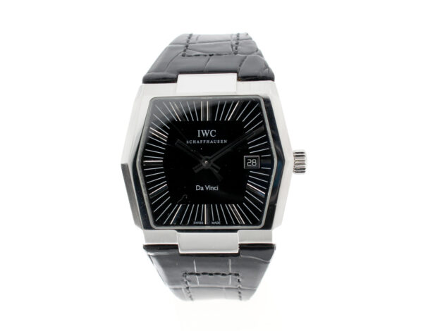 IWC Da Vinci Herrenuhr mit Edelstahlgehäuse, Automatikwerk, Glasboden im Full-Set.