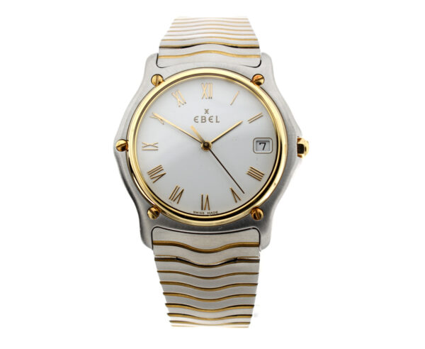 EBEL Sport Classic Herrenuhr mit Stahl/-Goldgehäuse (Bicolor), Ebel Quartzwerk, Zentralsekunde im Full Set.