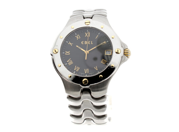 EBEL Sportwave Herrenuhr mit Edelstahlgehäuse, Stahlband und ETA-Quartzwerk - mit Originalpapiere.